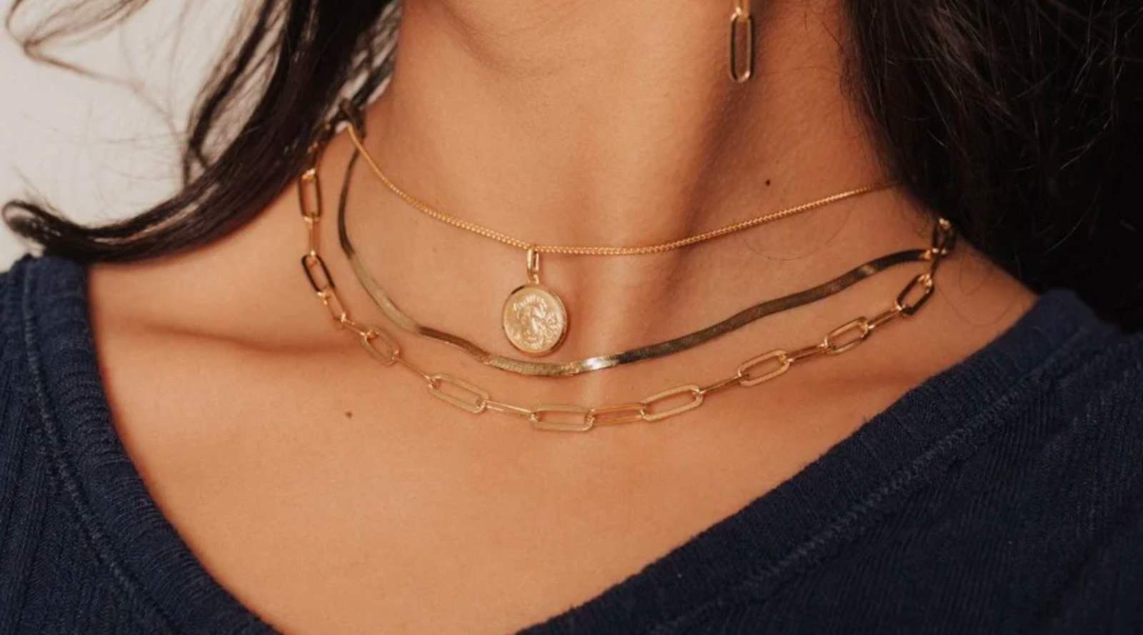 Three Layers Simple Metal Chain Necklace  Cheap necklaces, Fashion necklace,  Womens jewelry necklace