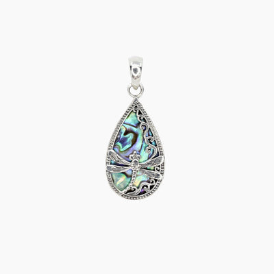 Abalone Dragonfly Pendant