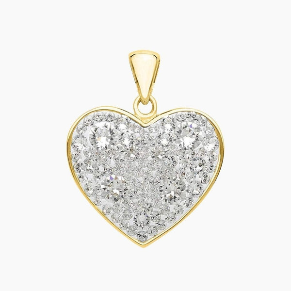 Crystal Collection Pendants Gold Swarovski Crystal Heart Pendant (Gold)