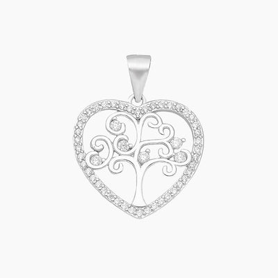 Crystal Collection Pendants Heart Tree of Life CZ Pendant