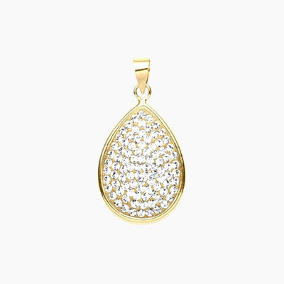 Crystal Collection Pendants Pendant Pave Swarovski Crystal Teardrop Pendant