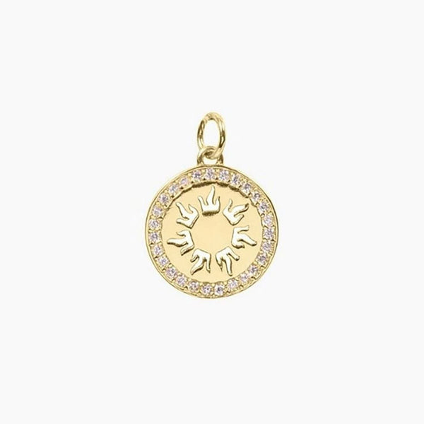 Crystal Collection Pendants Pendant Radiant Sun Medallion (Gold)