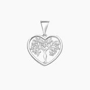 Crystal Collection Pendants Pendant Small Heart Tree of Life CZ Pendant