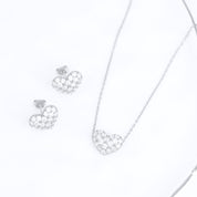 Crystal Collection Sets Valentina Pave Heart Set