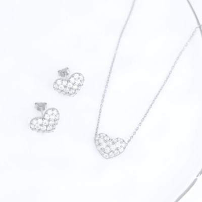 Crystal Collection Sets Valentina Pave Heart Set