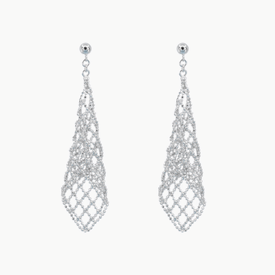 Silk Collection Mesh Dangle Earrings