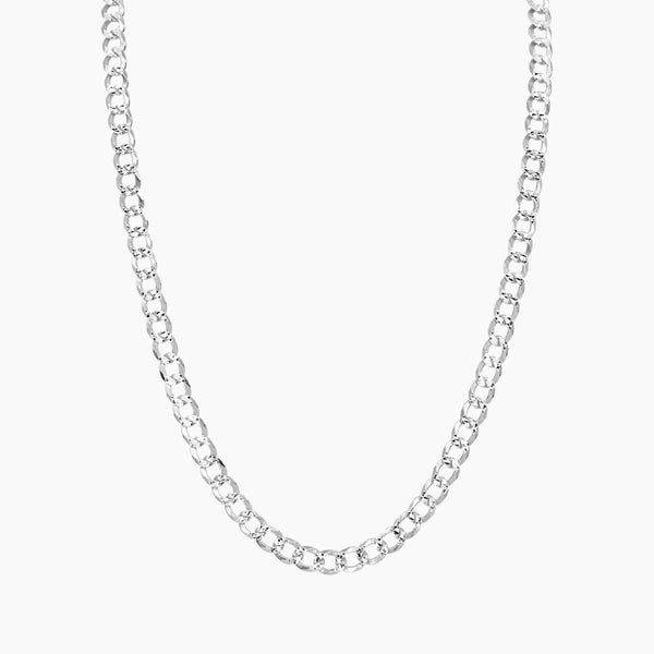 Eros Milano Necklaces Valente Unisex Curb Chain (Silver)