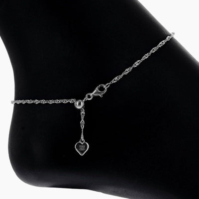 Eros Milano Sets Moda Silver Layering Anklet Set