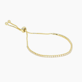 Grace Blooms Bracelets Gold Tennis Bracelet (Gold)