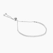 Grace Blooms Bracelets Silver Tennis Bracelet (Silver)