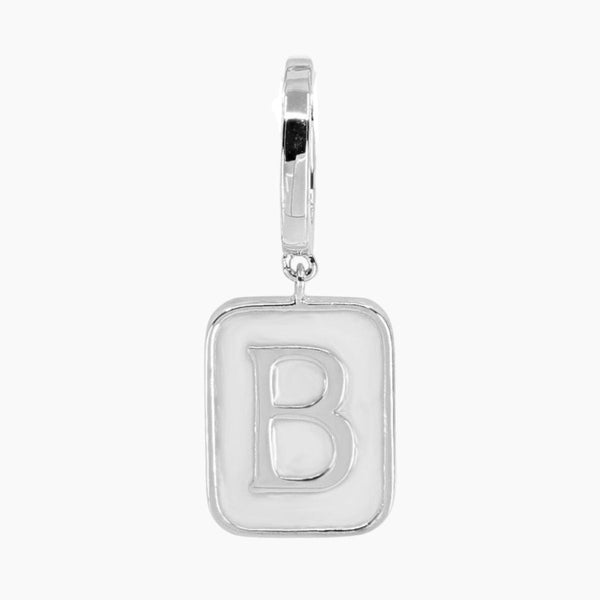 Grace Blooms Charm B Classic Initial Charm (Silver)