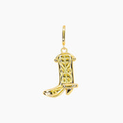 Grace Blooms Charm Cowboy Boot Charm (Gold)