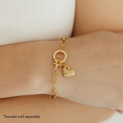 Grace Blooms Charm Heart Charm (Gold)