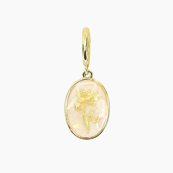 Grace Blooms Charm January - Carnation Birth Flower Charm (Gold)