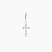 Grace Blooms Charm Silver Cross Charm (Silver)