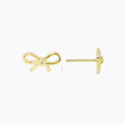 Grace Blooms Earrings Bow Stud Earrings (Gold)