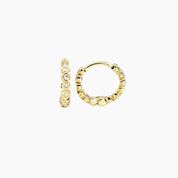 Grace Blooms Earrings Gold Charlotte CZ Hoops (Gold)