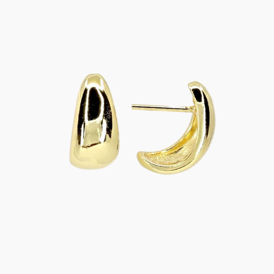 Grace Blooms Earrings Gold Mia Hoops (Gold)