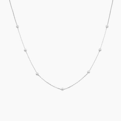 Grace Blooms Necklace Meg Station Necklace (Silver)