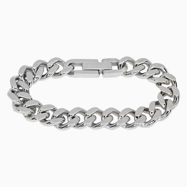 Italgem Steel Bracelets,Men's Italgem Stainless Steel Cuban Link Chain Men's Bracelet