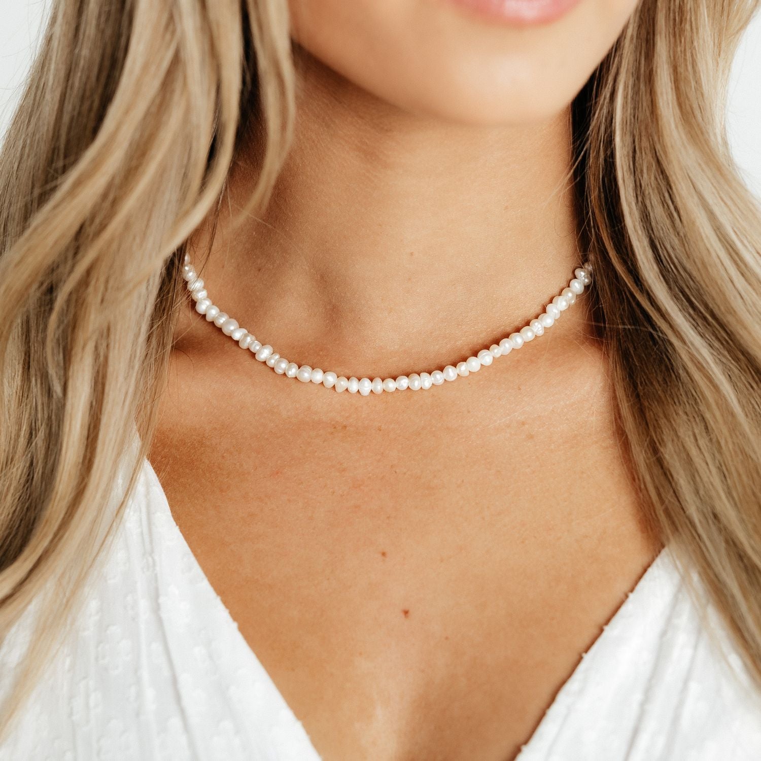 Beautiful Genuine Natural 2024 Freshwater Pearl Necklace