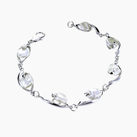 Genuine VY Jewelry Blue Opal Leaves .925 Sterling Silver Bracelet Cuff  Bracelet - Etsy