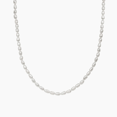 Oval Freshwater Pearl Necklace