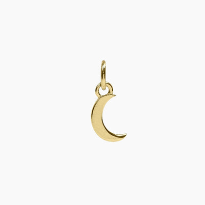 Roma Charm Collection Pendants Gold Roma Crescent Moon Charm (Gold)