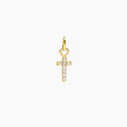 Roma Charm Collection Pendants Gold Roma Cross CZ Charm (Gold)