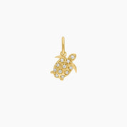 Roma Charm Collection Pendants Gold Roma Turtle CZ Charm (Gold)