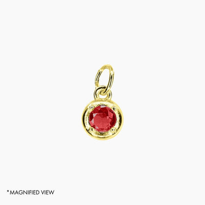 Roma Charm Collection Pendants Jan Add-On CZ Birthstone Charm (Gold)