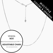 Roma Designer Jewelry Necklaces,Chains Italian Venezia Box Adjustable Chain