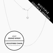 Roma Italian Adjustables Necklaces,Chains Italian Light Grano Wheat Adjustable Chain