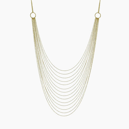 Private Collection Multi-Strand Hoop Necklace | Gold Vermeil