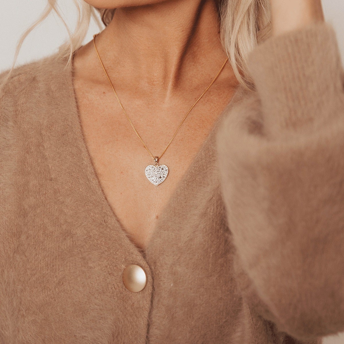 Roma Designer Jewelry Swarovski Crystal Heart Pendant