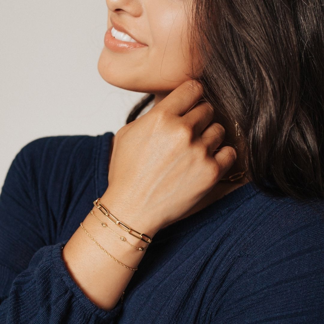 Silver Friendship bracelet - Women's Birthday Gift - Cuff Inspiration -  Nadin Art Design - Personalized Jewelry